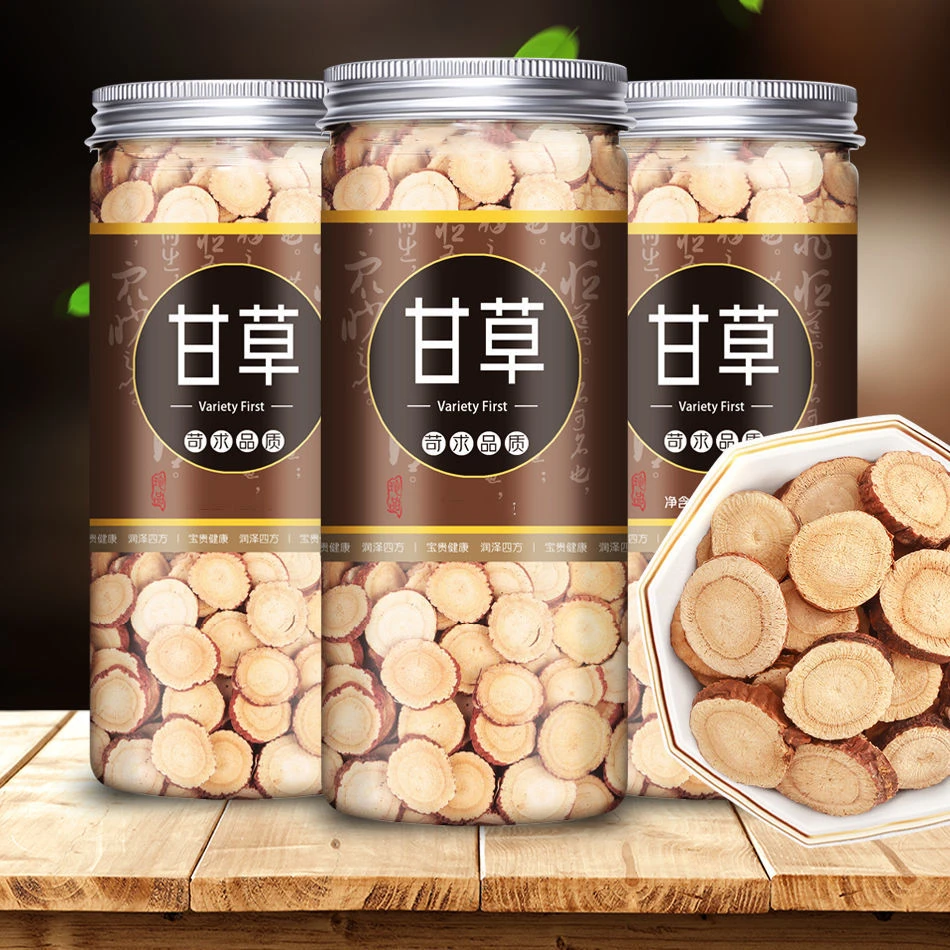 医师精选产地甘草甘草正宗甘草批发泡茶泡水陈皮切片优质品质红皮