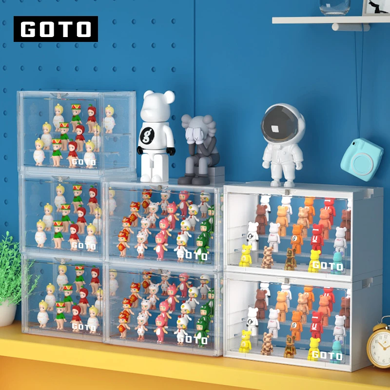 GOTO手办带灯展示泡泡玛特大容量置物创意家用磁吸寝室大容量家用