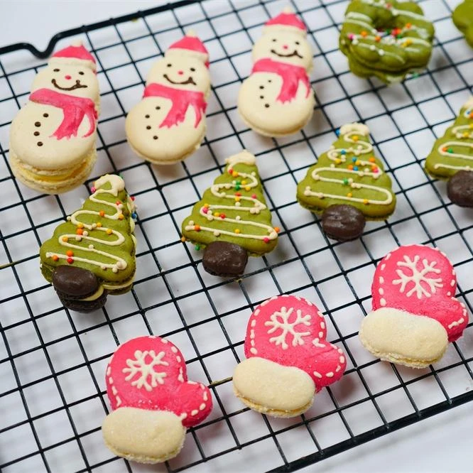 圣诞马卡龙圣诞节马卡龙制作方法配方教程烘焙培训视频课程