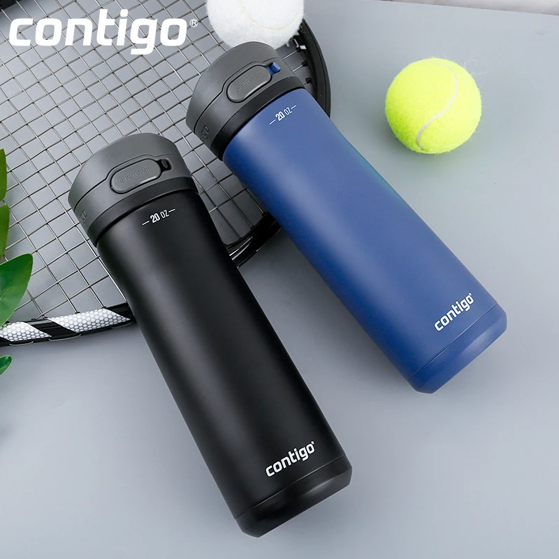 contigo康迪克翻盖大口直饮保温杯保冷杯不锈钢茶杯车载杯子男女