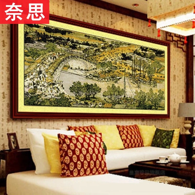 清明上河图十字绣全图满绣大幅客厅国画风景2025新款手工自己绣