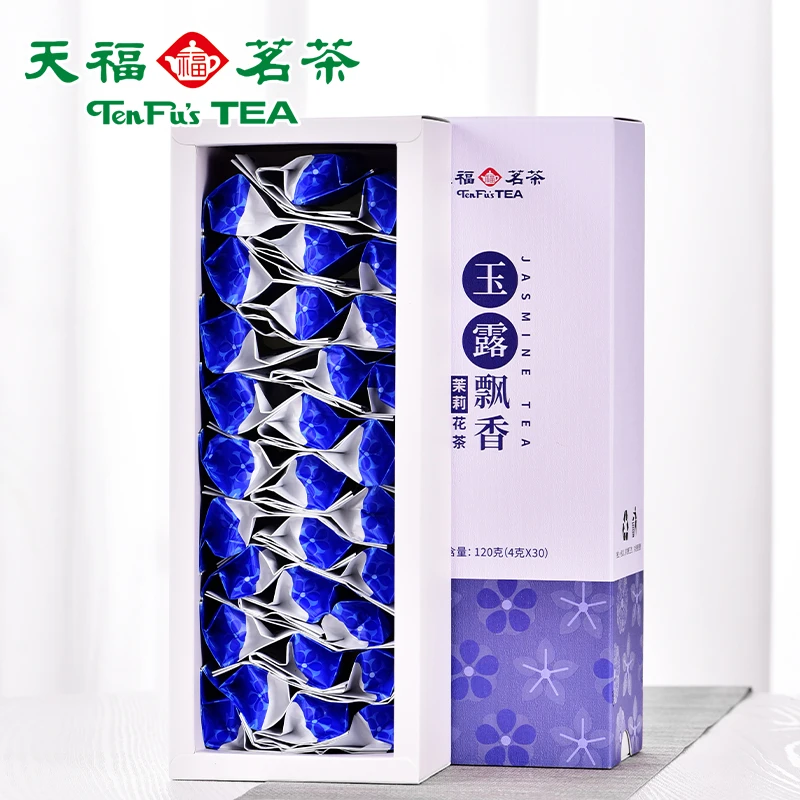 天福茗茶 四川花茶 玉露飘香茉莉花茶四川乐山 四川特产花茶 120g