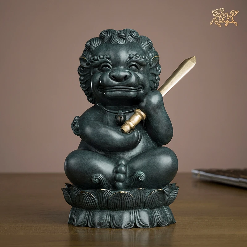 铜师傅《文文》铜摆件 家居饰品 铜工艺品 摆件