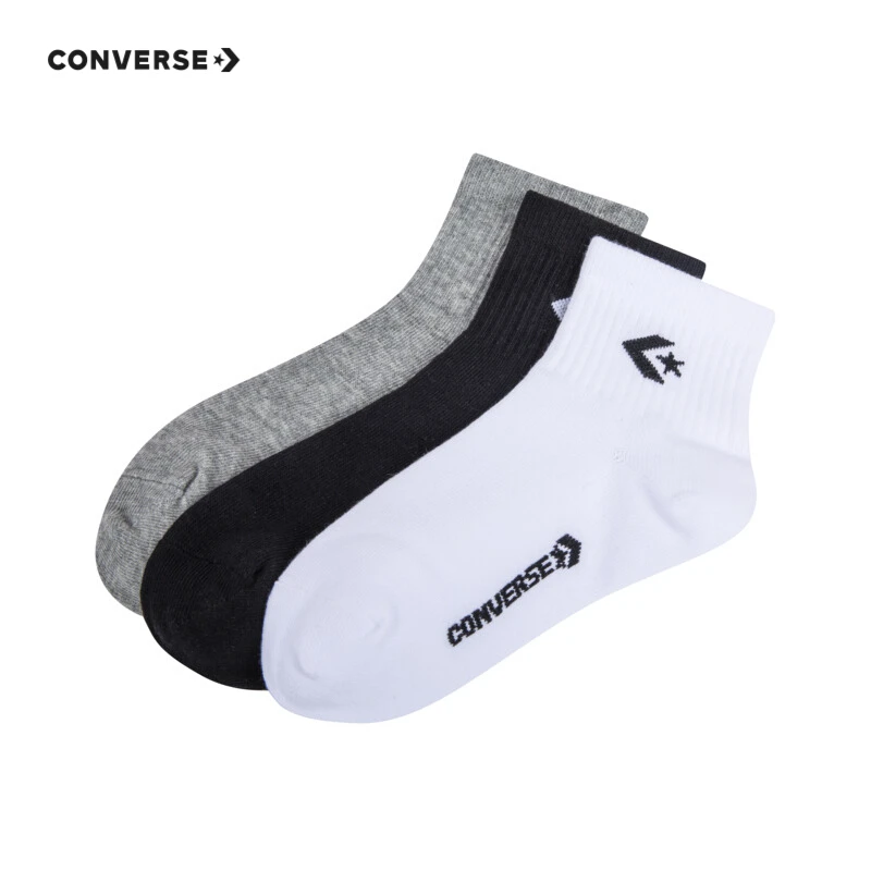 【官方旗舰】 CONVERSE 匡威夏季透气男女童短袜3双装CHN-3Q-0276