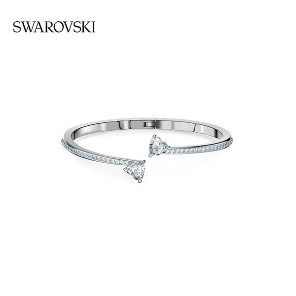Swarovski/施华洛世奇 合金仿水晶手镯 爱意礼物开口手镯时尚轻奢