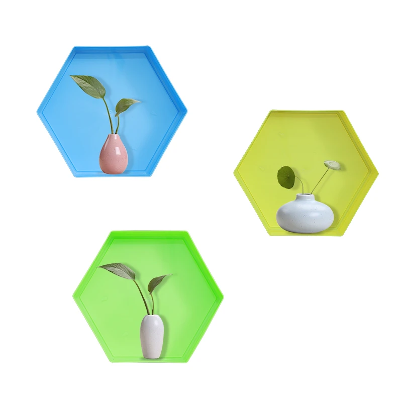 时尚盒子蜂巢型置物架磁吸磁力贴墙上装饰多用收纳架简约创意可爱