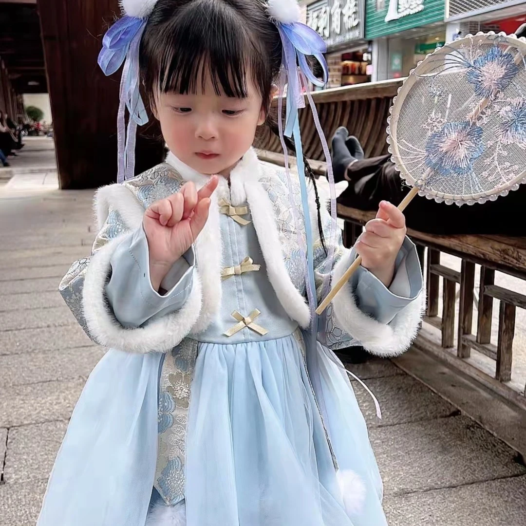 TC.KIDS品牌童装高品质女童加绒加厚拜年服礼服裙#9267769