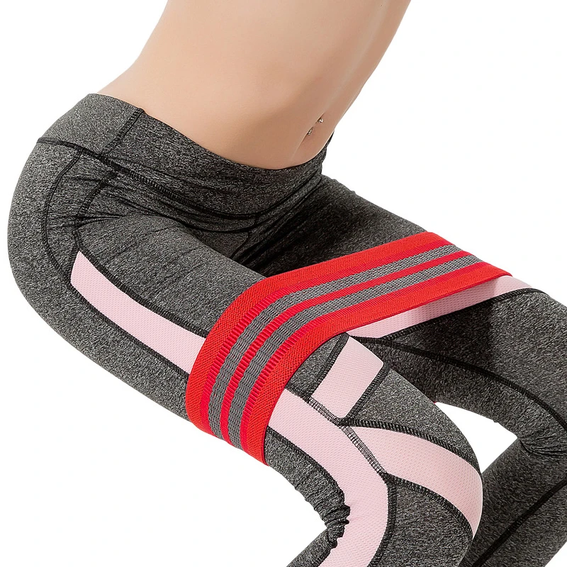 女神运动健身美体翘臀圈瑜伽高弹三档拉力带安全松紧阻力圈