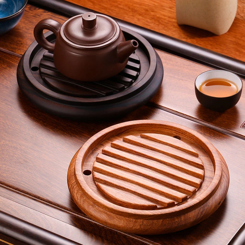 黑檀实木壶垫隔热垫壶承养壶垫茶壶底座壶托壶架茶杯干泡茶具配件