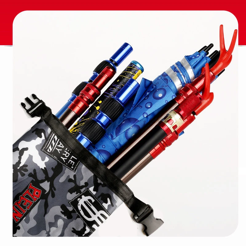 钓鱼伞收纳袋帆布竿包鱼杆袋防水耐磨渔具垂钓用品可折叠伞袋伞包