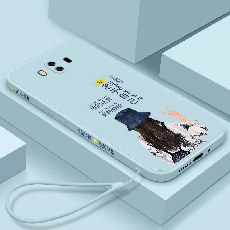 适用华为mate10手机壳mate9pro液态硅胶全包镜头保护套新款防摔轻