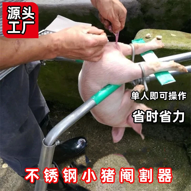 阉猪架仔猪割架敲猪架神器养殖场阉割刀工具小猪去势架阉割器架子