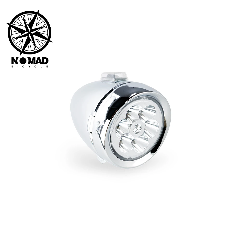 NOMADVELO自行车前灯复古LED电池亮度高山地车公路城市车环保灯