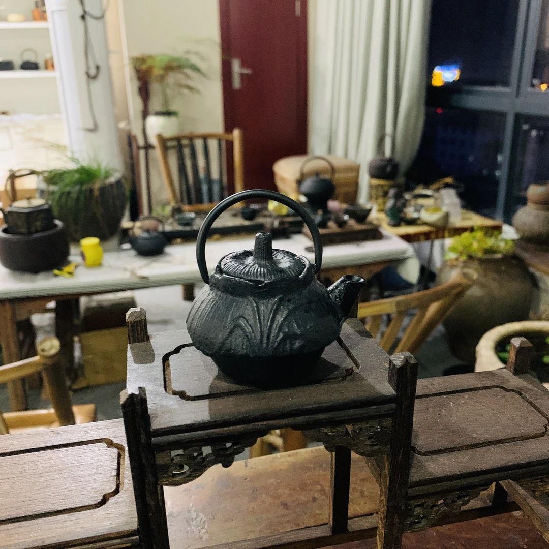 出日本小铁壶小茅屋（迷你壶）