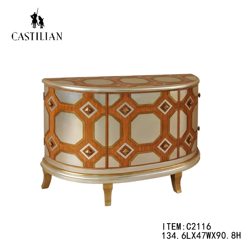 派力斯/高端居家客住宅家具实木多重工艺爱马仕橙精品边柜玄关柜