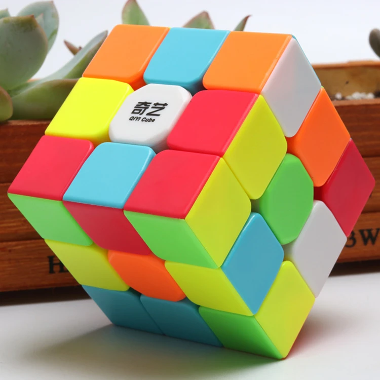 奇艺三阶魔方初学者儿童3阶勇士W升级版比赛专用速拧顺滑小学生