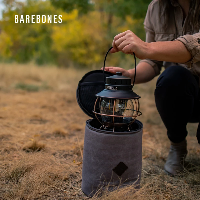 BAREBONES美国北邦户外营地灯蜡帆布收纳包帐篷灯套收纳袋