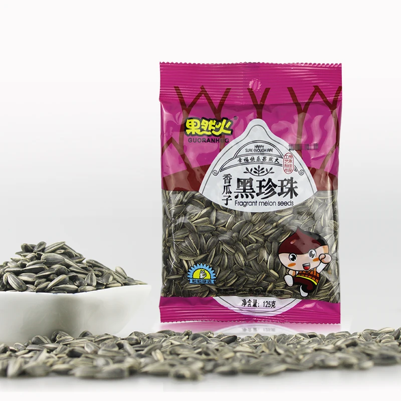 《直播专属》果然火黑珍珠小瓜子独立包装125g/袋原味奶香味葵瓜子