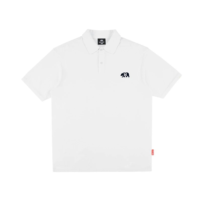 MCREW CABEAR加州熊简约休闲刺绣LOGO短袖POLOSHIRT POLO衫