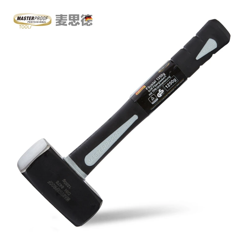 德国 麦思德 1.25kg八角石工锤纤维柄锤子 砸墙铁榔头锤子防锈