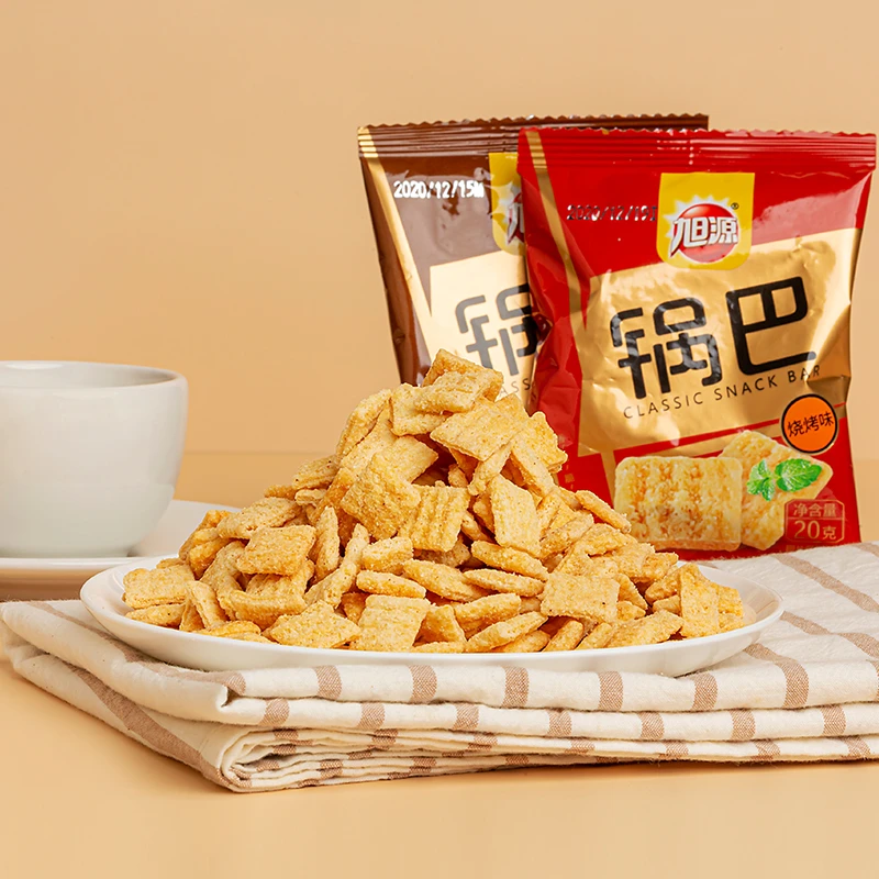 旭源锅巴20gx12包牛肉味烧烤味妙脆角小包装袋装休闲食品零食小吃