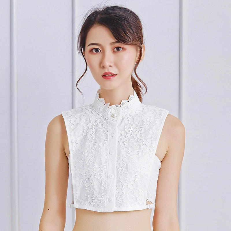 韩国装饰假领子女秋冬新款唯美衬衣领蕾丝假领子百搭女士春秋时尚