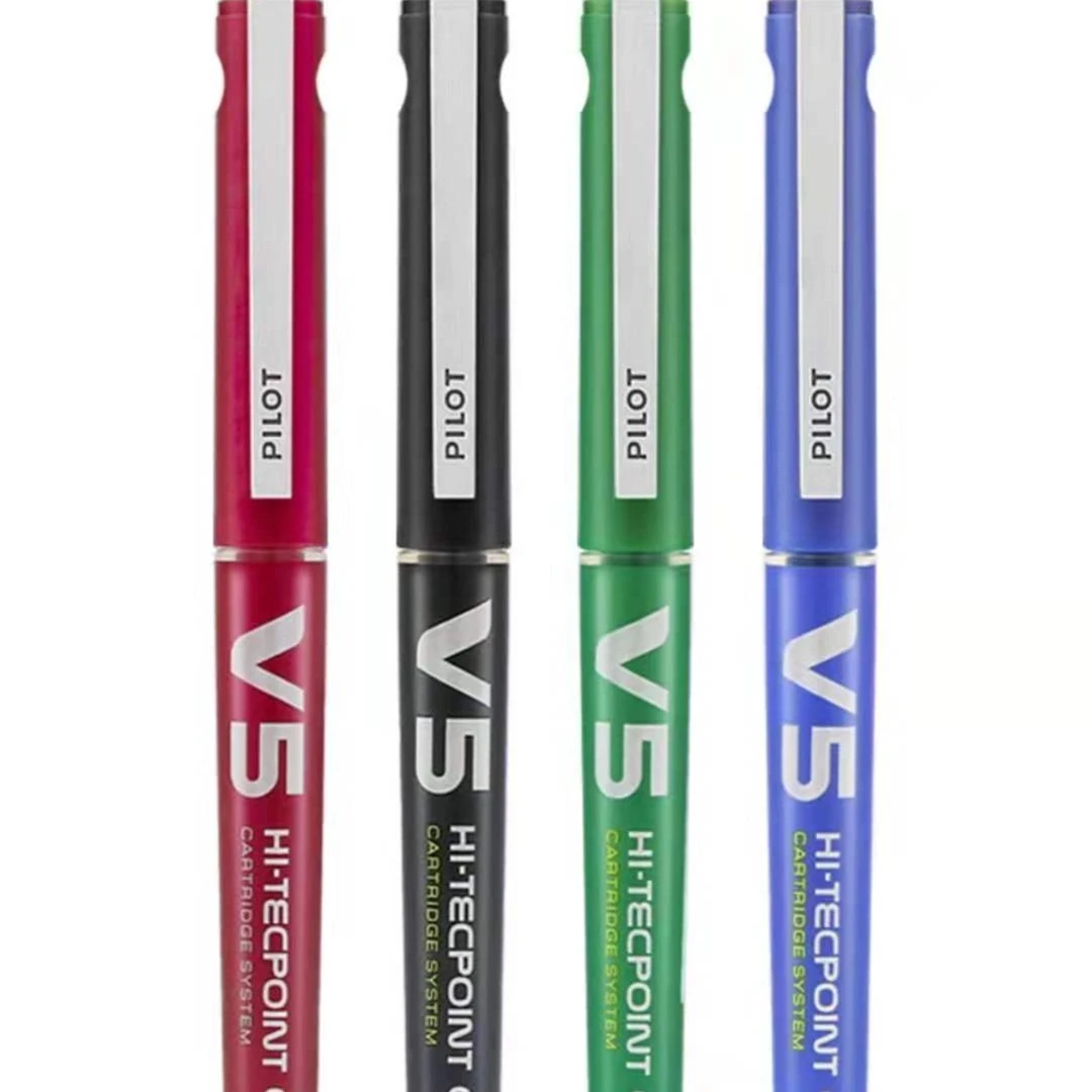Pilot百乐BXC-V5可替换墨囊 水性笔V5升级版直液式水笔0.5mm