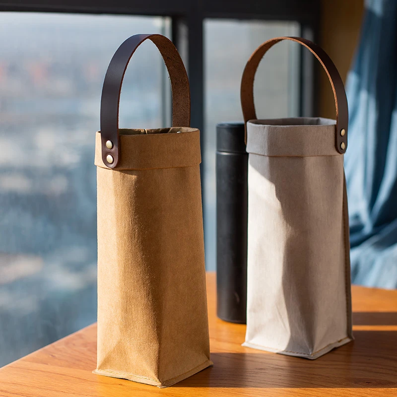 日式手提水杯袋子膳魔师通用保温杯套便携茶杯袋大容量水杯保护套