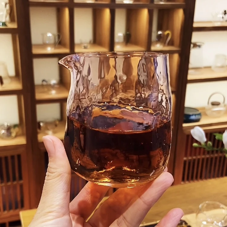 红粉佳人公道杯200ml高硼硅玻璃耐高温分茶器分茶杯公杯功夫茶具