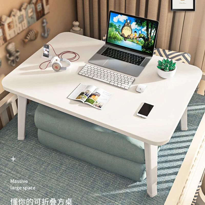 加大加高稳固家用卧室床上书桌宿舍笔记本电脑桌学习桌折叠桌坐地