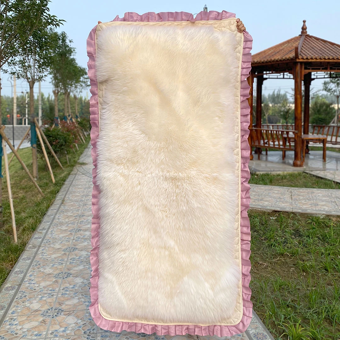 皮毛一体羊皮褥子单人床加厚保暖防潮冬季盖毯学生床毯老人羊毛毯