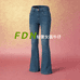 FDN轻奢牛仔裤女装